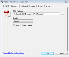 PDF Writer - Create PDF